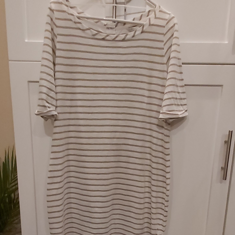 Sandwich_ striped cotton dress